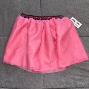 Tulle Pink Skirt with Glitter Waistband